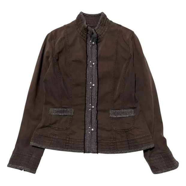 빈티지 브라운 포켓 자켓