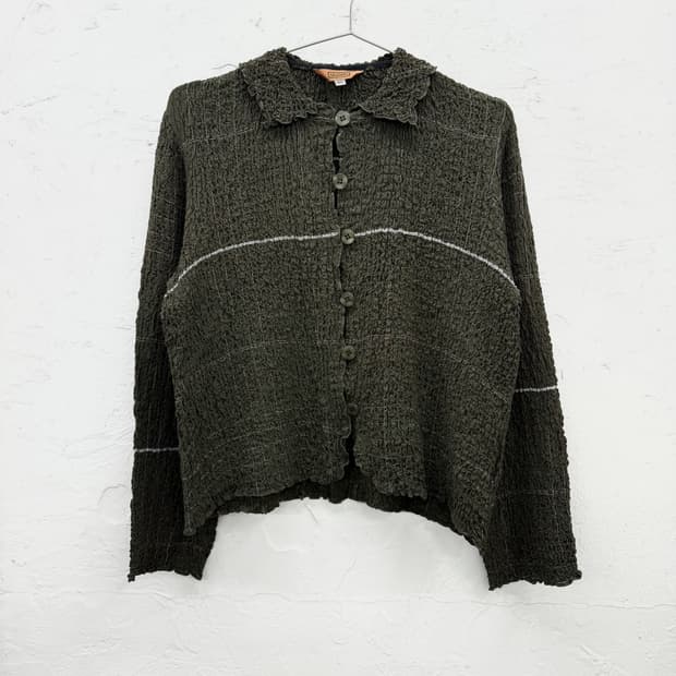 aramis 플리츠 가디건