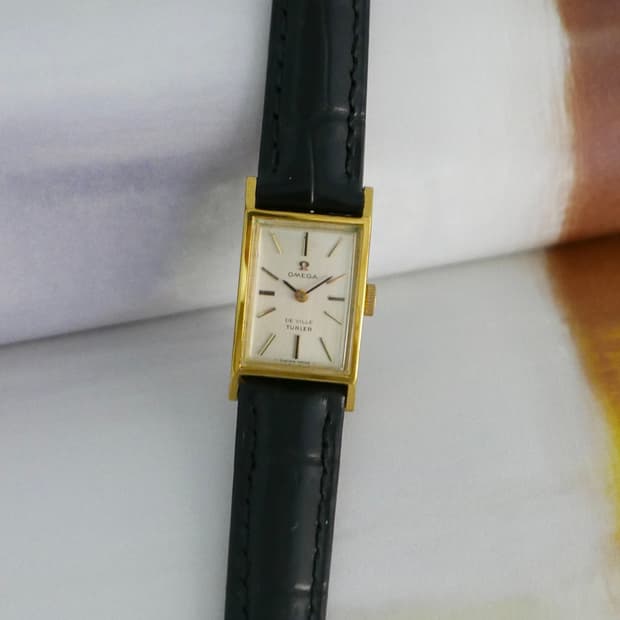 오메가 빈티지 드빌 튈러 탱크 여성용 시계