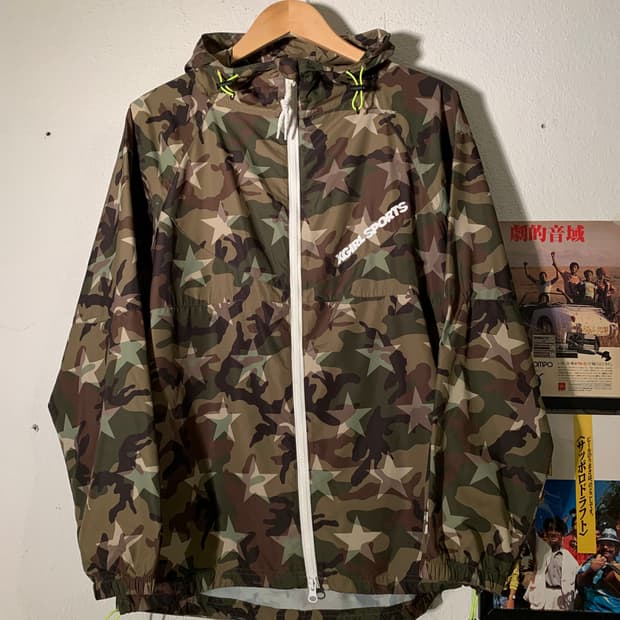 엑스걸 스타 카모 투웨이 집업 바람막이