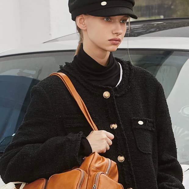 아노에틱 ANC NEWSBOY CAP_BLACK