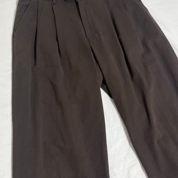 노운 와이드 치노 브라운 1사이즈