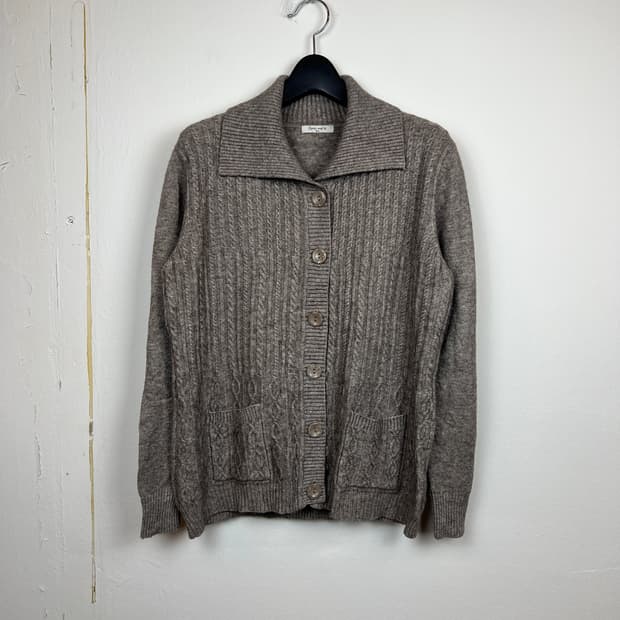 JPN Pono.malie 브라운 니트 가디건 M-L