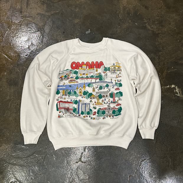 90s Hanes 빈티지 프린팅 맨투맨 L