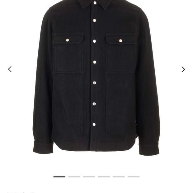 23fw 릭오웬스 펠트 곡선 밑단 오버셔츠