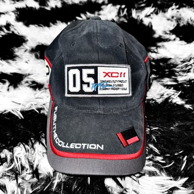 FUBU 00s 레이싱 자수 패치 볼캡 모자