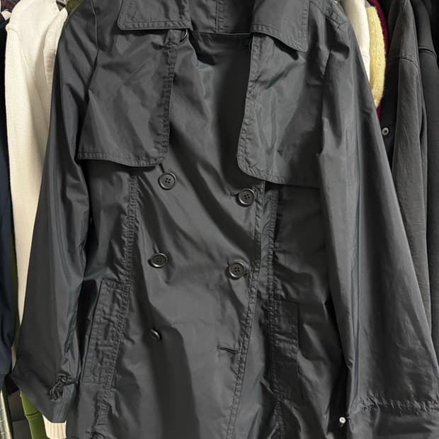 네이비 트렌치 자켓