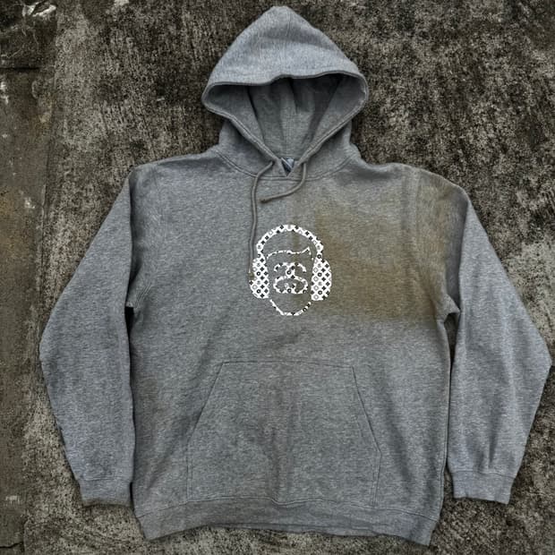 [L] 00s Stussy 스투시 모노그램 후드티
