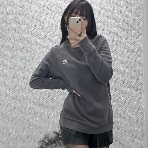 아디다스 빈티지 모던캐주얼 베이직 맨투맨 XL C09339