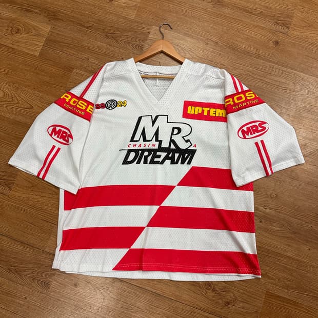 (S)마틴로즈 오버사이즈 풋볼 져지 화이트