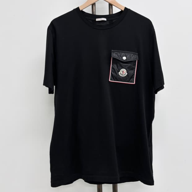 [XL]몽클레어 와펜패치 포켓 반팔티