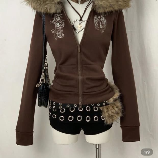 Shein 퍼 후드집업