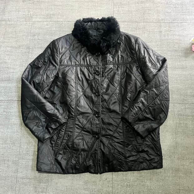 일본빈티지 Creamyz 보헤미안펑크 울프죠 레더퍼패딩