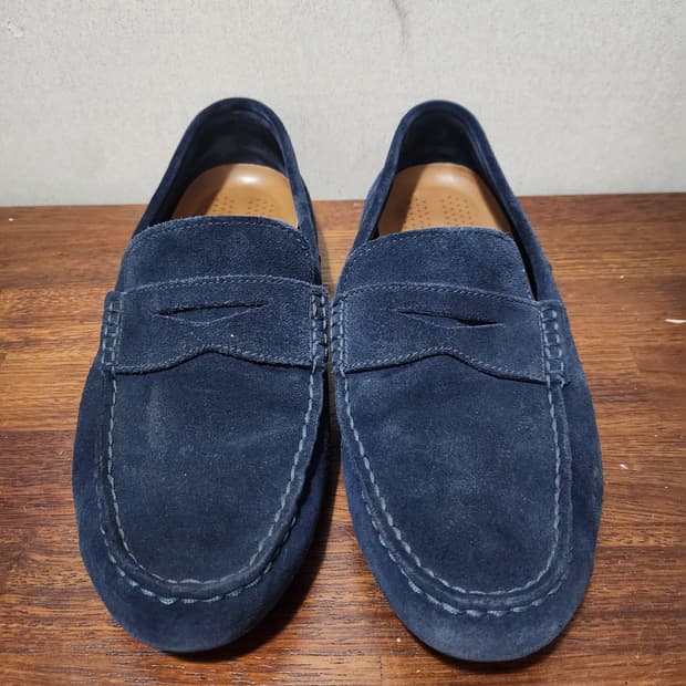 락포트 네이비 스웨이드 로퍼