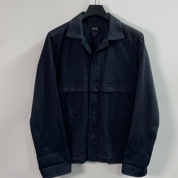 아페쎄 네이비 투포켓 셔츠 자켓 (on.670)