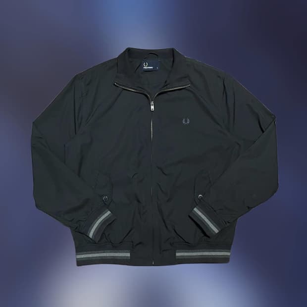 프레드페리 차콜 블루종 자켓