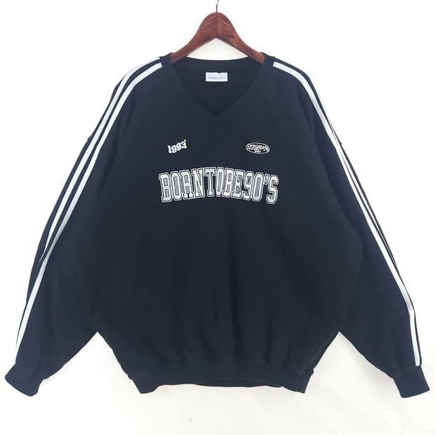 [남F]1993스튜디오 오버핏 브이넥 스웻[Y61-090]