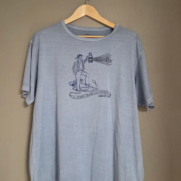 RRL 더블알엘 프린팅 반팔 티셔츠 XL