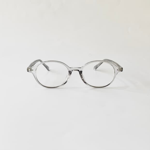 861 클리어 빅사이즈 라운드 뿔테 블랙 남녀공용 픽키안경