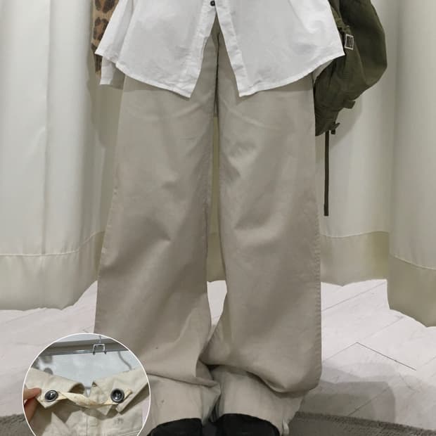 랄프로렌 로우라이즈 와이드 팬츠