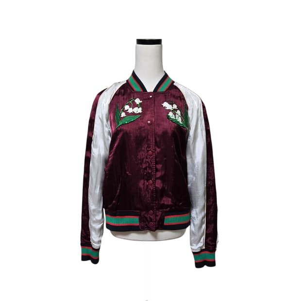 뮤베일 새틴 스카쟌 블루종 / 여성 자켓