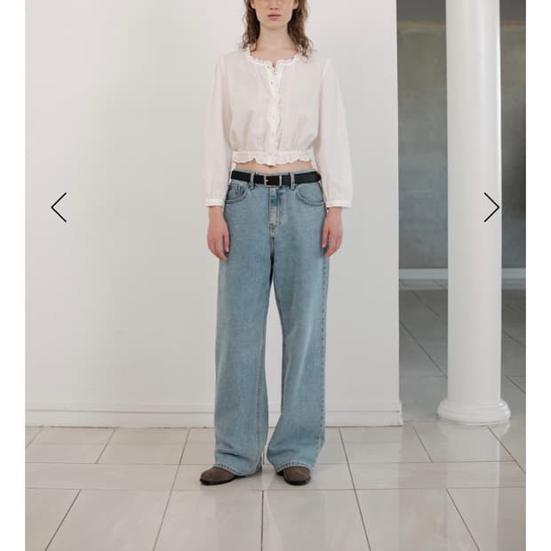 더바넷 대디 루즈핏 데님팬츠 