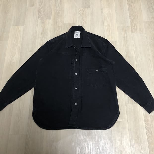 (L) 새상품 417 by EDIFICE 에디피스 1st 흑청 데님 셔츠