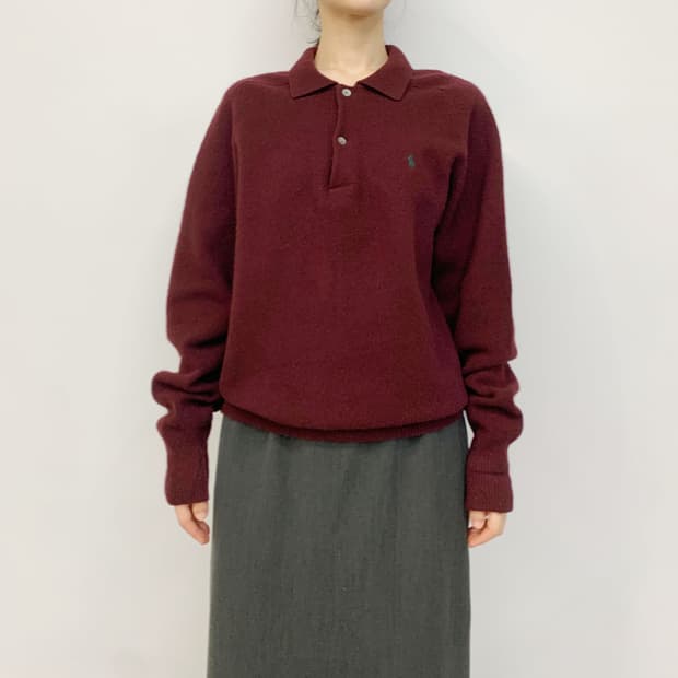 폴로 랄프 로렌 카라 니트