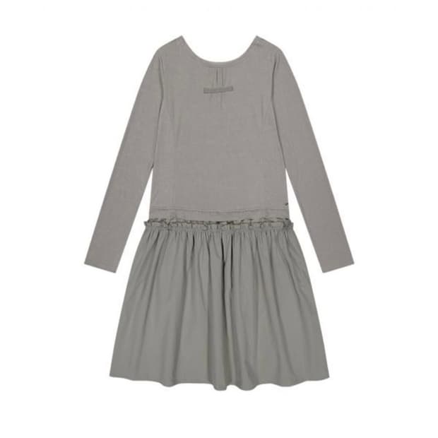 코이세이오 투웨이 셔링 원피스 라이트카키