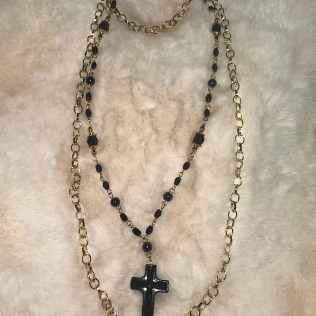 오리엔탈 고스펑크 레이어드 목걸이