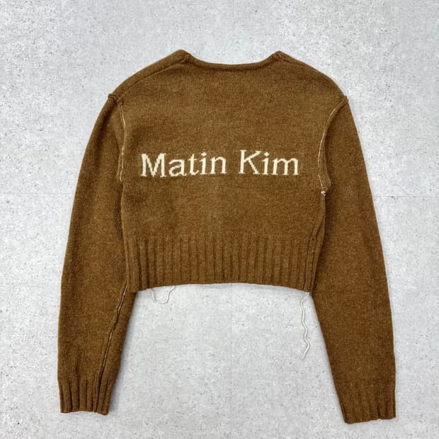 Matin kim 마뗑킴 울 컷오프 가디건