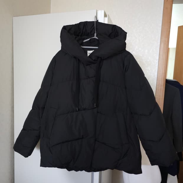 폴앤조 구스다운 후드패딩