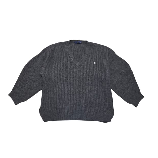 RALPH LAUREN 폴로 랄프로렌 올드 빈티지 브이넥 니트 
