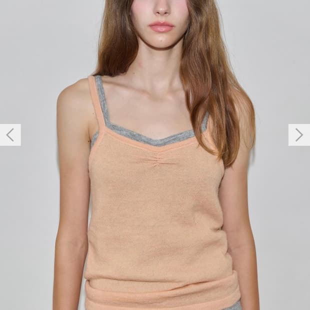 시눈 Shirring Knit Sleeveless 셔링 니트 나시 