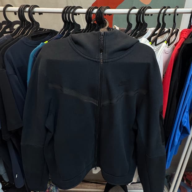 나이키 테크팩 후드집업 블랙 XL