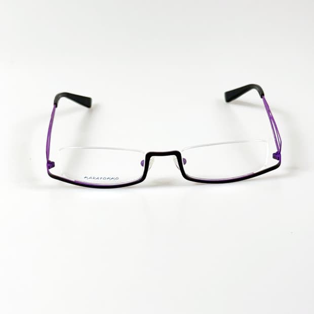 90s KARAYOKKO 와이드 스퀘어 언더림 빈티지 안경