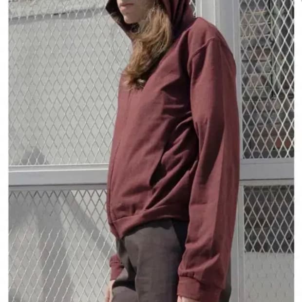 1) 머듈 후드집업 버건디