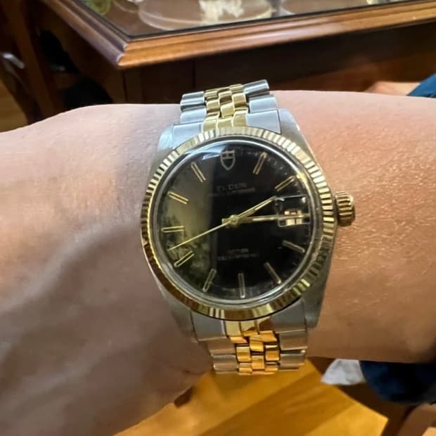 튜더 프린스 18k 희귀 오리지널 검판 올재치 로렉스 오메가