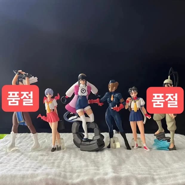 고전레어) 캡콤 걸즈 피규어 세트 / 스트리트파이터 춘리 사쿠라 릴리스