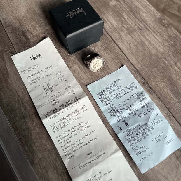 정품 중고 스투시 소버린 링 us9 19호