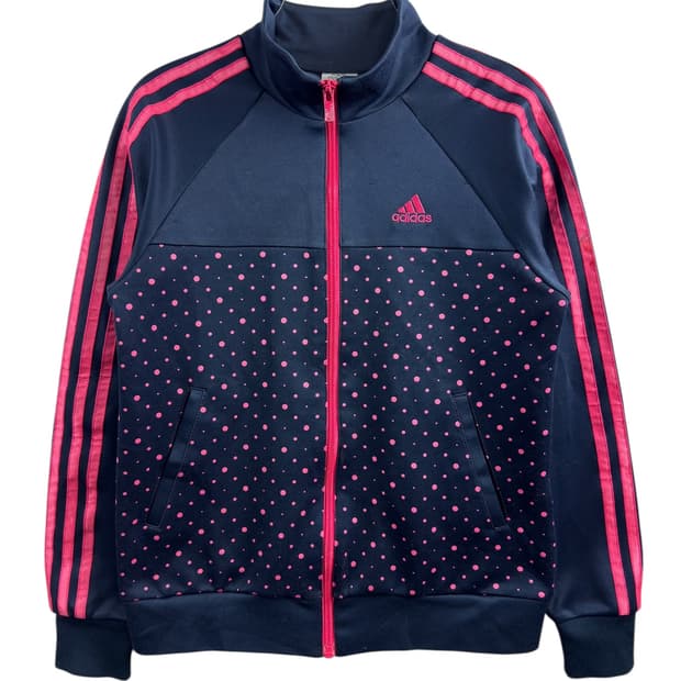 아디다스 네이비 핑크 도트 트랙탑져지1564