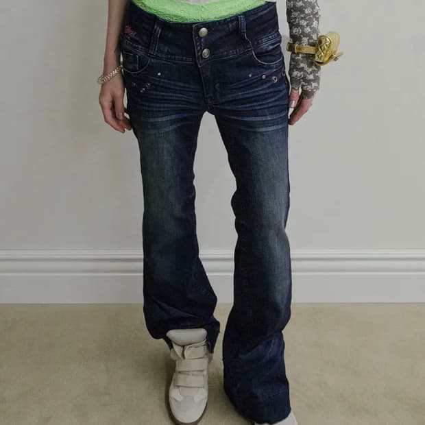 (새상품)스컬프터 DIY Bootcut Denim Indigo M
