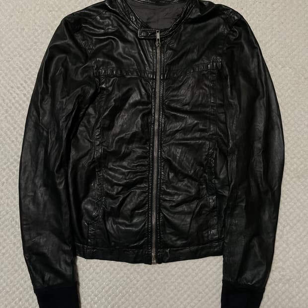 RICK OWENS 릭 오웬스 06FW 램스킨 양가죽 레더 자켓