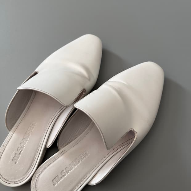질샌더 jil sander 레더 뮬