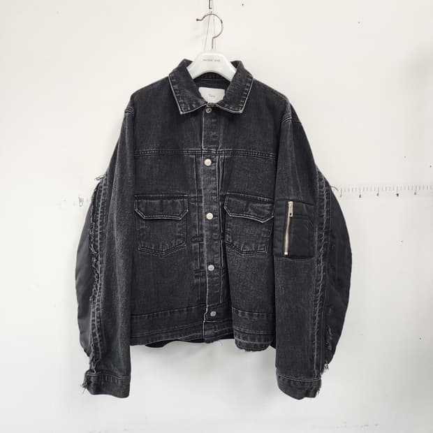 사카이 디자인 블랙 데님 자켓