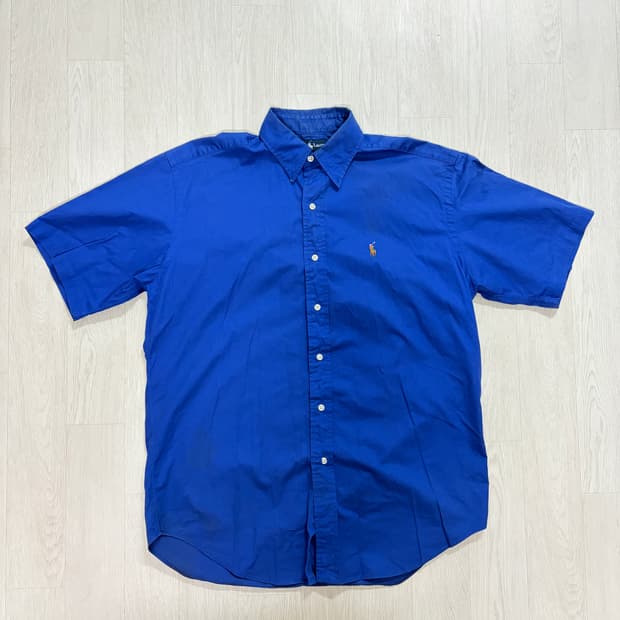 폴로 랄프로렌 블루 반팔 셔츠