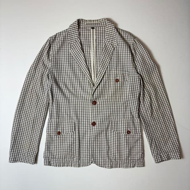 비비안웨스트우드 옴므 버튼 체크 블레이저 자켓 PN9271