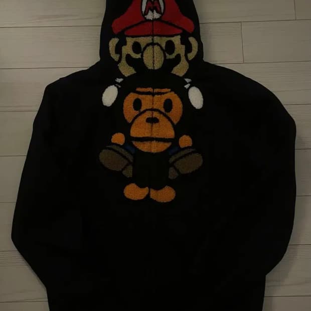 베이프 마일로 마리오 콜라보 후드집업