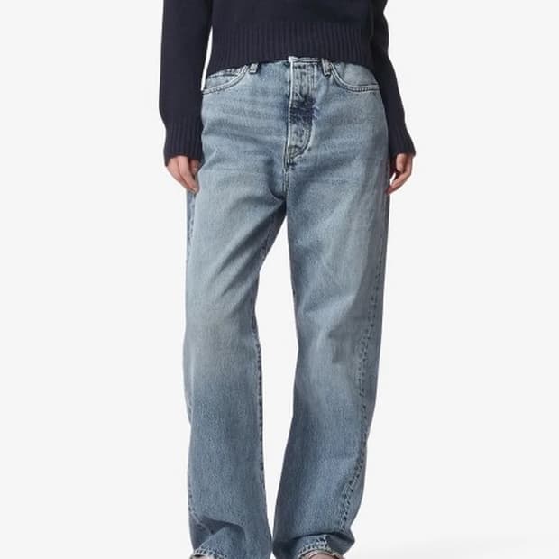 토템 트위스티드 심 데님 풀 렝스 팬츠 데님 231240741485