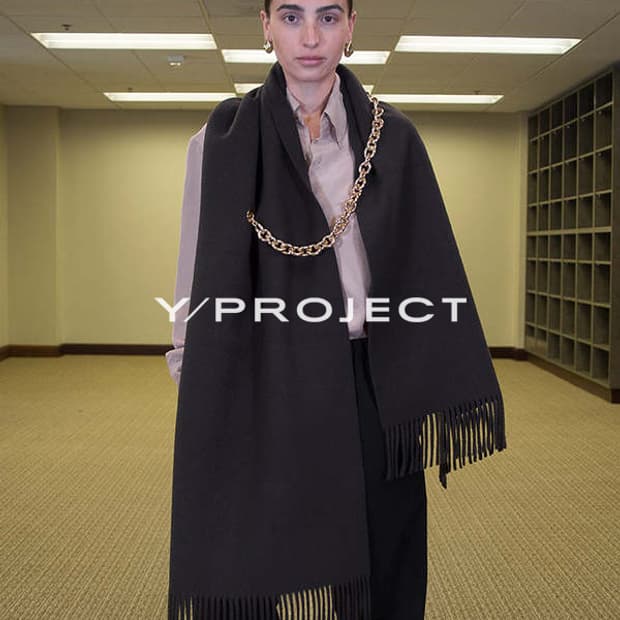Y프로젝트 로고 체인 머플러 목도리